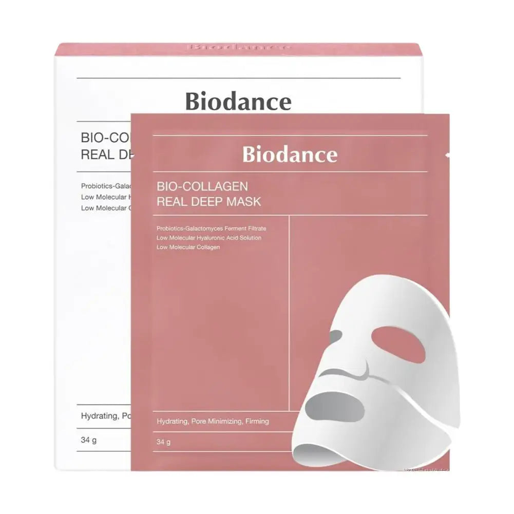 Bio Collagen Facial Mask Shrink Pores Deep Hydrating Overnight Mask Moisturizing Refreshing Brightening Face Korean Skin Care