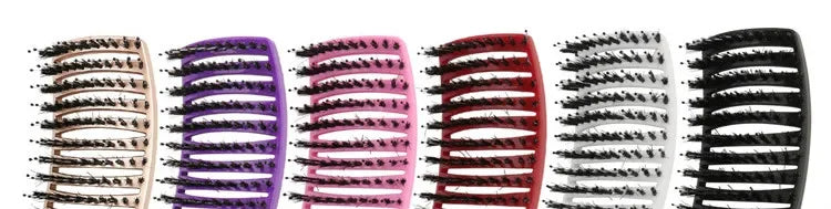 Detangling Hairbrush Scalp Massage Comb Bristle Nylon Women Magic Curly Hair Brush Salon Hairdressing Styling Tools Wholesale