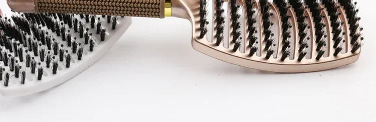 Detangling Hairbrush Scalp Massage Comb Bristle Nylon Women Magic Curly Hair Brush Salon Hairdressing Styling Tools Wholesale