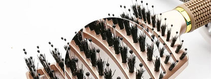 Detangling Hairbrush Scalp Massage Comb Bristle Nylon Women Magic Curly Hair Brush Salon Hairdressing Styling Tools Wholesale