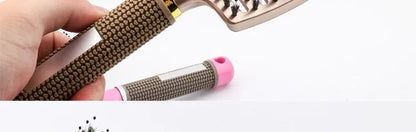 Detangling Hairbrush Scalp Massage Comb Bristle Nylon Women Magic Curly Hair Brush Salon Hairdressing Styling Tools Wholesale