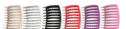 Detangling Hairbrush Scalp Massage Comb Bristle Nylon Women Magic Curly Hair Brush Salon Hairdressing Styling Tools Wholesale