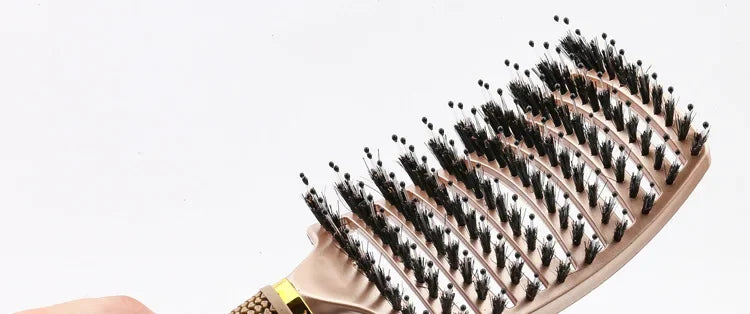 Detangling Hairbrush Scalp Massage Comb Bristle Nylon Women Magic Curly Hair Brush Salon Hairdressing Styling Tools Wholesale