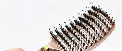 Detangling Hairbrush Scalp Massage Comb Bristle Nylon Women Magic Curly Hair Brush Salon Hairdressing Styling Tools Wholesale