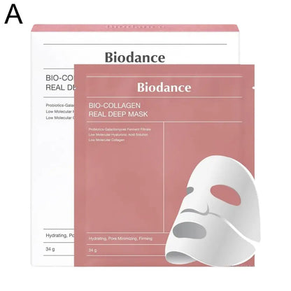 Bio Collagen Facial Mask Shrink Pores Deep Hydrating Overnight Mask Moisturizing Refreshing Brightening Face Korean Skin Care