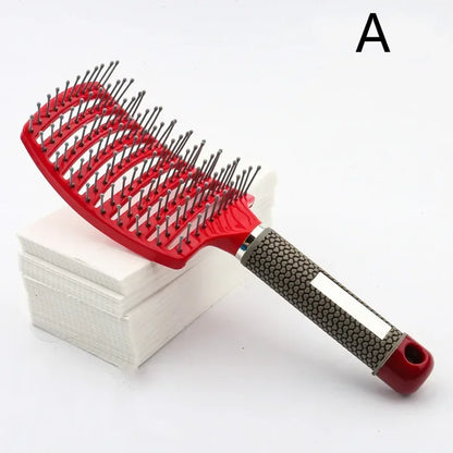 Detangling Hairbrush Scalp Massage Comb Bristle Nylon Women Magic Curly Hair Brush Salon Hairdressing Styling Tools Wholesale