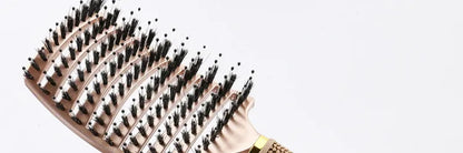 Detangling Hairbrush Scalp Massage Comb Bristle Nylon Women Magic Curly Hair Brush Salon Hairdressing Styling Tools Wholesale