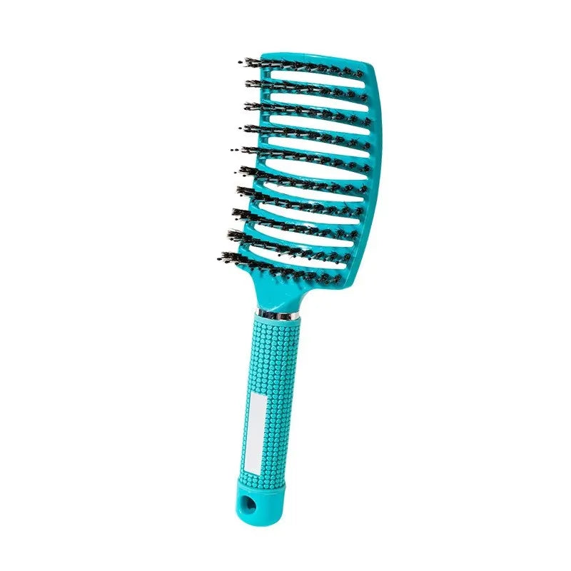 Detangling Hairbrush Scalp Massage Comb Bristle Nylon Women Magic Curly Hair Brush Salon Hairdressing Styling Tools Wholesale