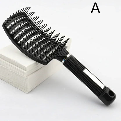 Detangling Hairbrush Scalp Massage Comb Bristle Nylon Women Magic Curly Hair Brush Salon Hairdressing Styling Tools Wholesale