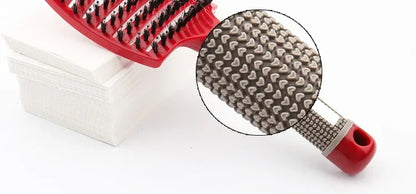 Detangling Hairbrush Scalp Massage Comb Bristle Nylon Women Magic Curly Hair Brush Salon Hairdressing Styling Tools Wholesale