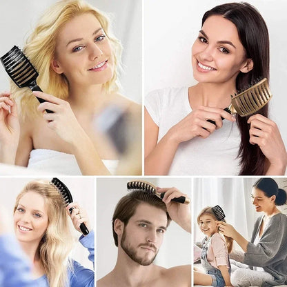 Detangling Hairbrush Scalp Massage Comb Bristle Nylon Women Magic Curly Hair Brush Salon Hairdressing Styling Tools Wholesale