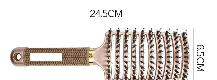 Detangling Hairbrush Scalp Massage Comb Bristle Nylon Women Magic Curly Hair Brush Salon Hairdressing Styling Tools Wholesale