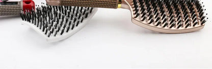 Detangling Hairbrush Scalp Massage Comb Bristle Nylon Women Magic Curly Hair Brush Salon Hairdressing Styling Tools Wholesale