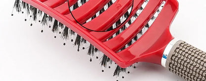 Detangling Hairbrush Scalp Massage Comb Bristle Nylon Women Magic Curly Hair Brush Salon Hairdressing Styling Tools Wholesale