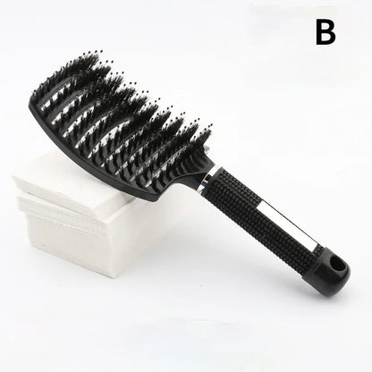 Detangling Hairbrush Scalp Massage Comb Bristle Nylon Women Magic Curly Hair Brush Salon Hairdressing Styling Tools Wholesale